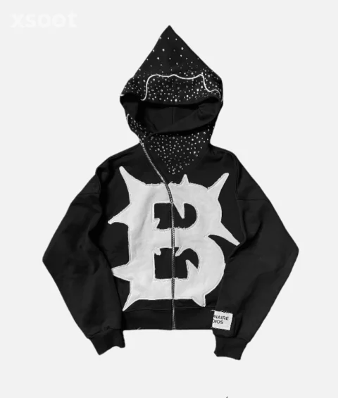 Billionaire Studios Bluto Mountain Zip Hoodie Black