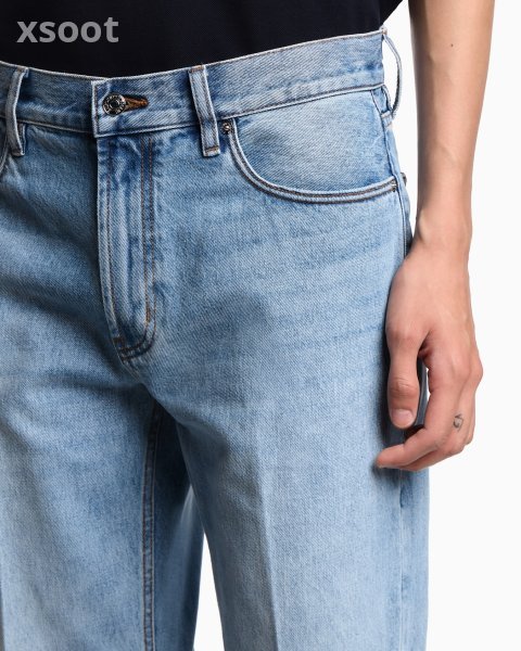 J76 straight-fit, stone-washed denim jeans