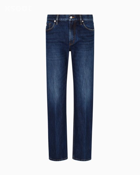 J76 straight-fit, stone-washed denim jeans