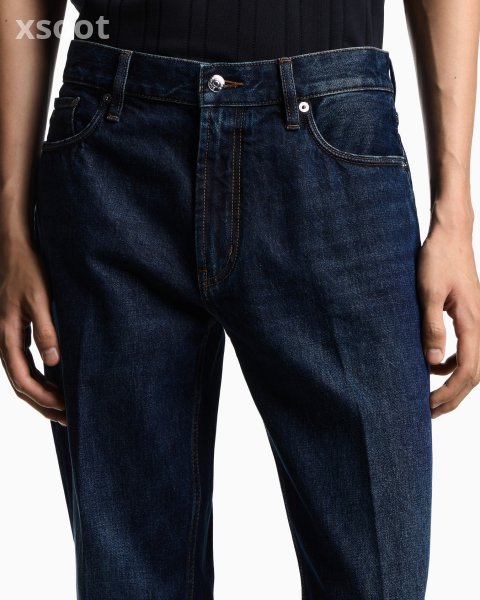 J76 straight-fit, stone-washed denim jeans