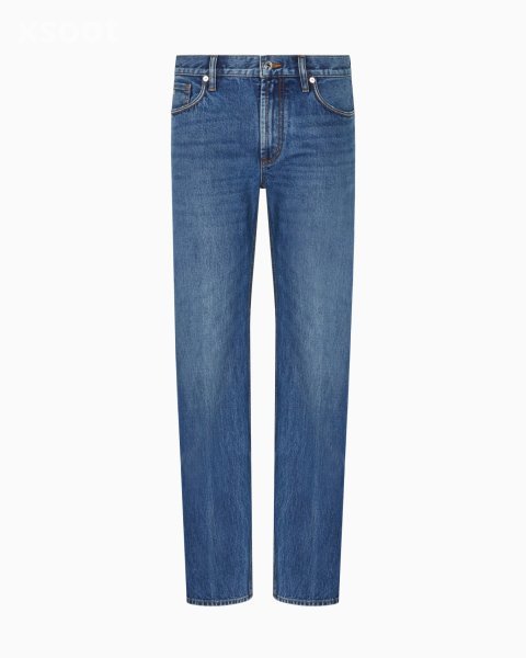J76 straight-fit, stone-washed denim jeans