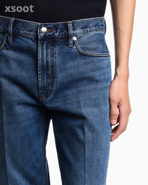 J76 straight-fit, stone-washed denim jeans