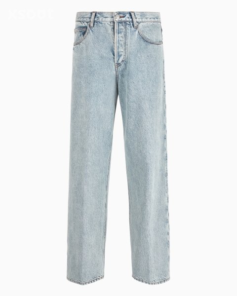 J74 Loose-fit marbled denim jeans