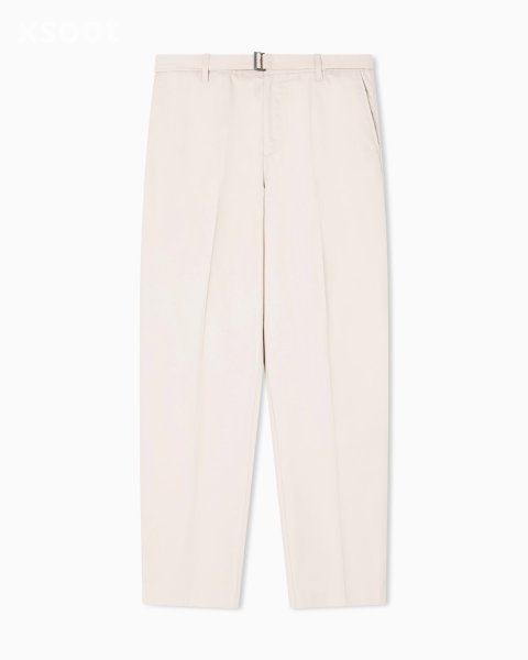 Cotton trousers with matching belt