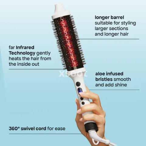 Infrared Heated Thermal Long Barrel Hot Round Brush