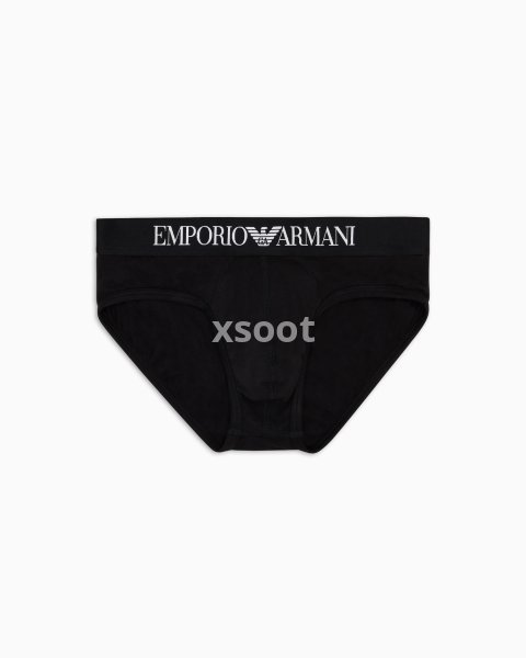 Basic briefs with logo waistband
