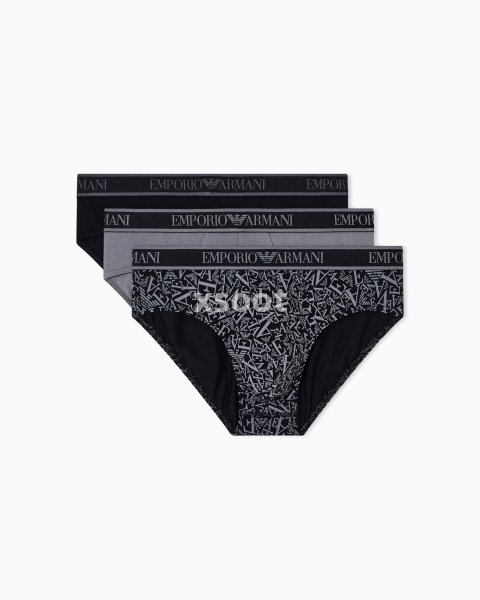 Three-pack of briefs with Core logo waistband