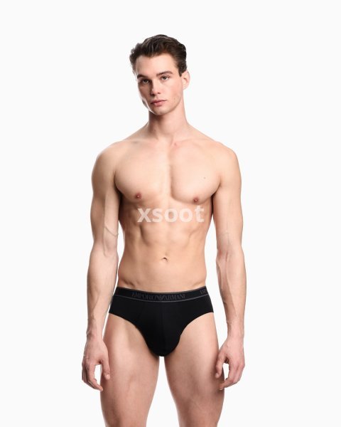 Three-pack of briefs with Core logo waistband