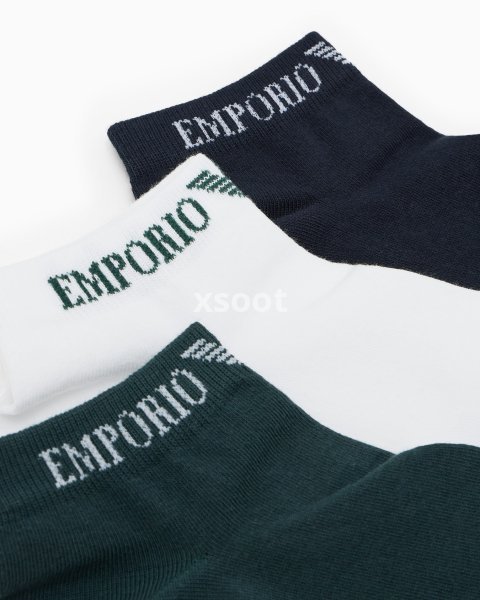 Three-pack of Extended logo ankle socks