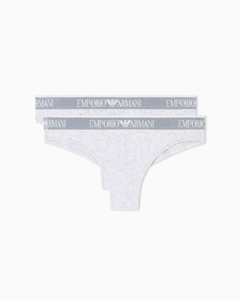 Two-pack of ASV Iconic organic-cotton Brazilian briefs with logo waistband
