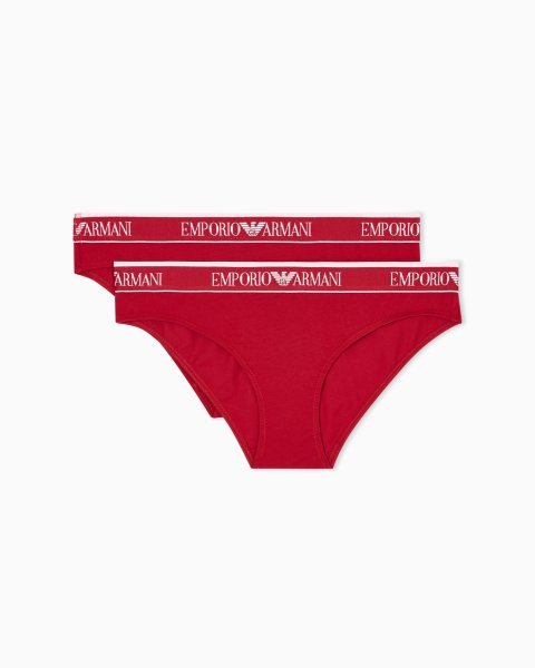 Two-pack of ASV Iconic organic-cotton briefs with logo waistband