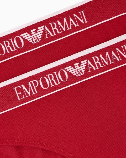 Two-pack of ASV Iconic organic-cotton briefs with logo waistband