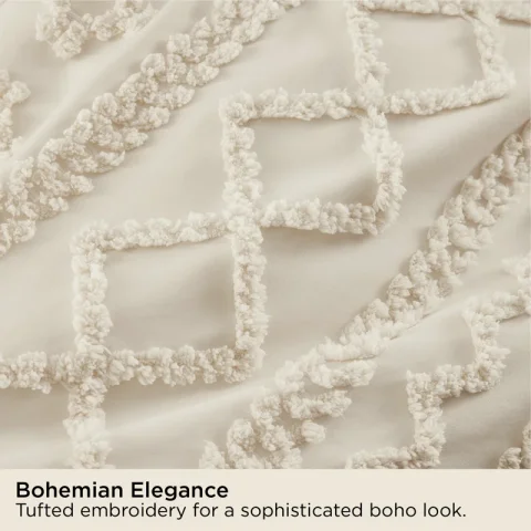 Best Seller Bedsure Farmhouse Shabby Elegance Tufted Boho Comforter Set