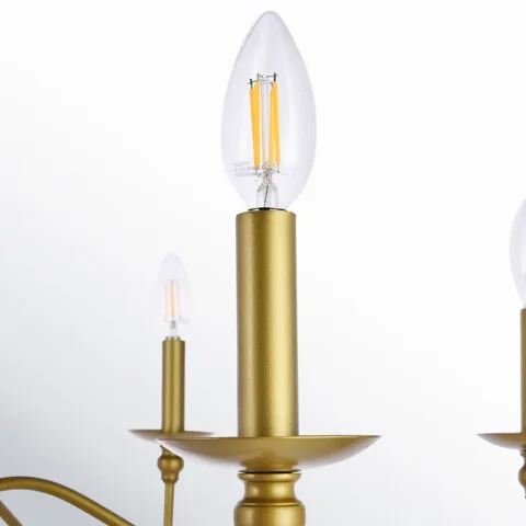 Ableton 6 - Light Dimmable Classic / Traditional Chandelier