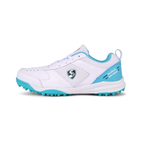 SG Fusion Cricket Shoes - Teal/White