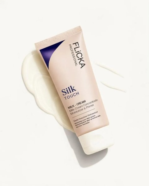 FLiCKA Silk Touch 3‑in‑1 Moisturizer & Primer | Hydrating, Lightweight, Long‑Lasting | Pore Minimizer | 60g