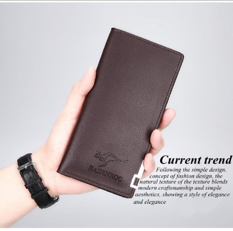 Kangro Ultra Slim Long Purse Wallet for Men | Wallet for Men - Black