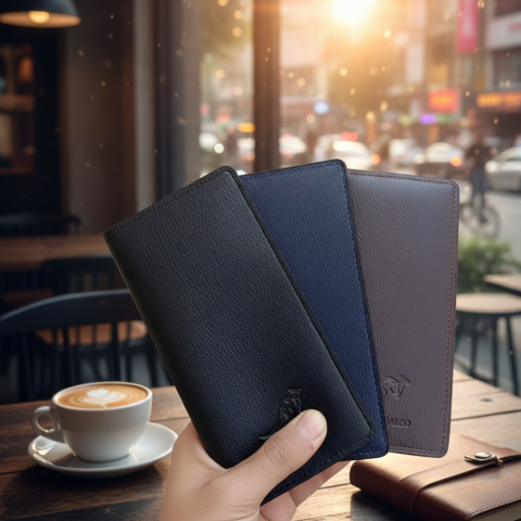 Kangaroo Long Wallet Providing Durable Quality Comfortable Use Reliable Performance Practical Organization - Black