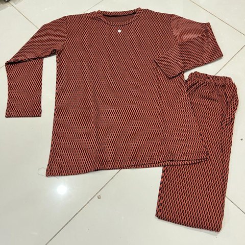 Check Pattern Loungewear Set For Women Stylish Design Smooth Comfort Easy Wear - Large