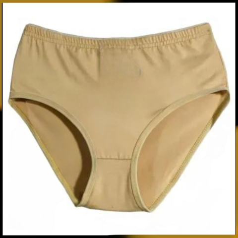 Jersey Plain Panty for Women – Soft, Comfortable & Lightweight Fabric, Skin (S, M, L) - Large