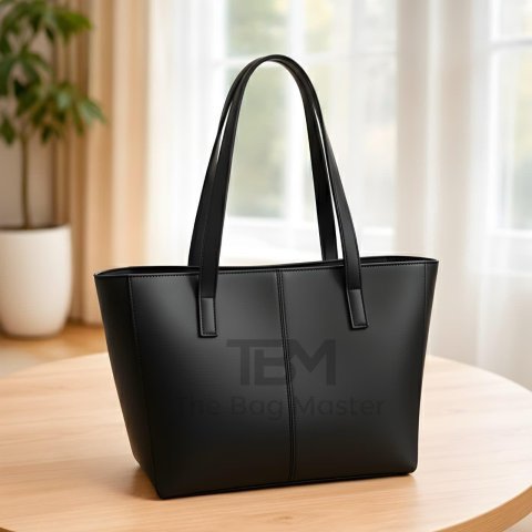 TBM The Bag Master Tote Bags Stylish Durable And Spacious Design For Everyday Carry And Convenience - Black
