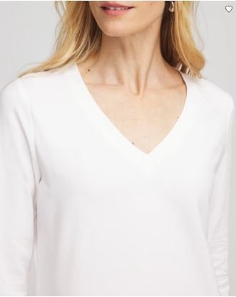 Women's chico's Cotton Stretch 3/4 Sleeve Tee