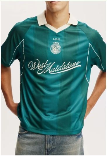 Cotton On Men's Soccer Jersey in Pineneedle Green Vintage at Nordstorm