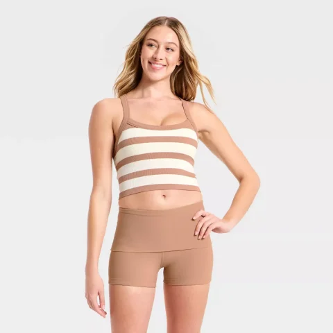Women's Seamless Cropped Support Tank Top - JoyLab Light