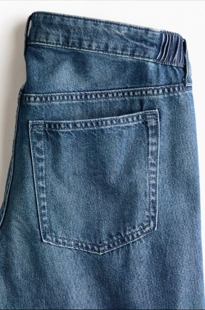 H&M MAMA Denim blue MAMA Wide Low Jeans