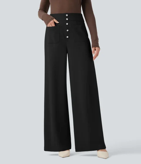 Halara Flex High Waisted Wide Leg Work Pants