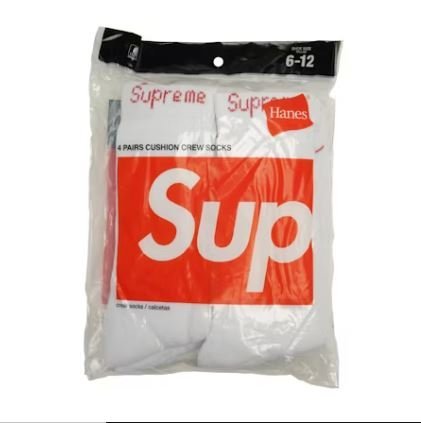 Supreme x Hanes Crew Socks