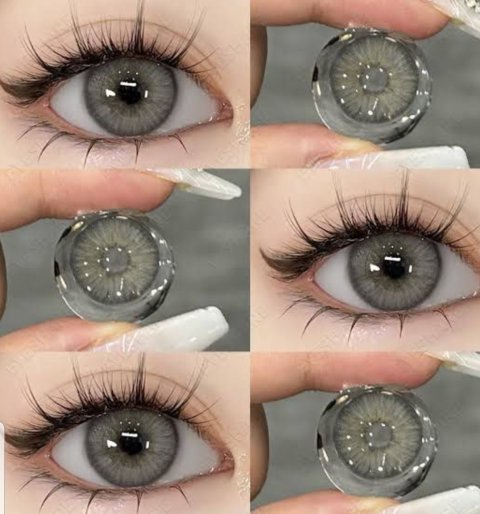 3-Tone Lens with Container Solution & Travel Kit – Complete Contact Lens Care Set - Grey