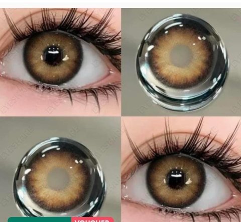 3-Tone Lens with Container Solution & Travel Kit – Complete Contact Lens Care Set - Grey