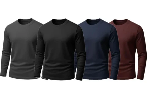 Pack of 4 Men’s Full Sleeves T-Shirts