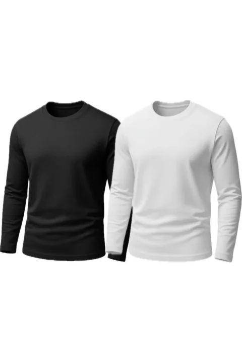 Pack of 2 Men’s Full Sleeves T-Shirts