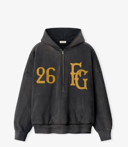 Baseball Club Half Zip Hoodie