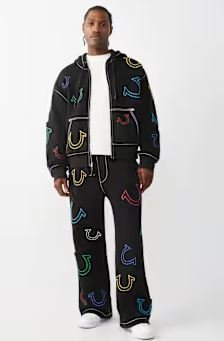 Horseshoe Big T Boxy Zip Hoodie - bodybuilding hoodie for winter gym sessions