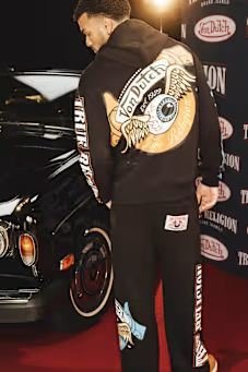 True Religion X Von Dutch Logo Hoodie - mental health hoodie for daily emotional support