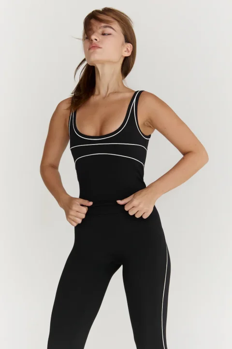 Astoria Airvíve Full Length Legging - Black/Cream