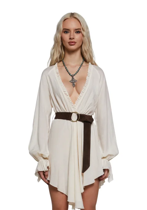 Alana Frills Wrap Dress