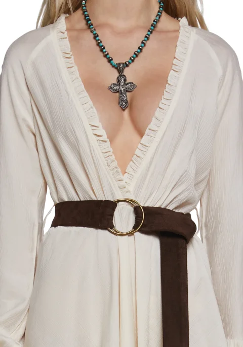 Alana Frills Wrap Dress