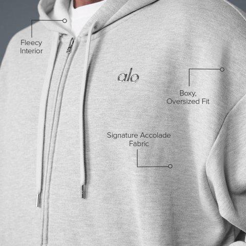 Accolade Full Zip Hoodie - Athletic Heather Grey