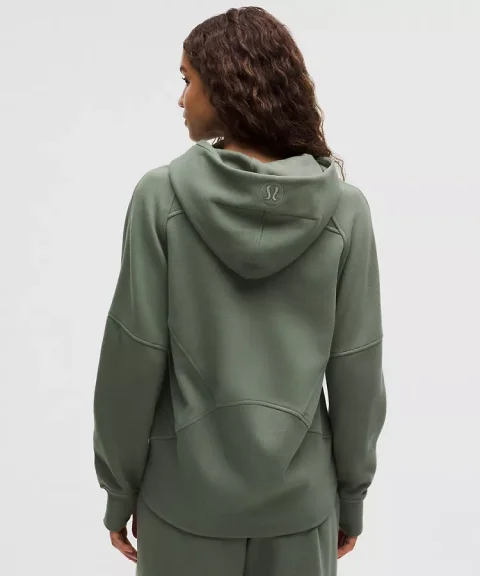 Scuba Oversized Half-Zip Hoodie Long
