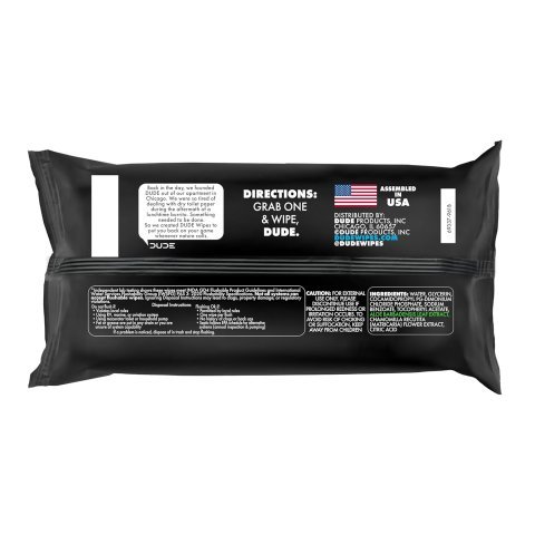 DUDE Wipes Unscented Flushable Wipes - Extra-Large Adult Wet Wipes For Sensitive Skin