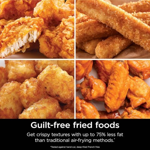 Ninja Air Fryer with Air Crisp | 5 QT Capacity fits up to 4lbs of Fries | 4-in-1 Pro Air Fry, Roast, Reheat, Dehydrate | 400°F Max Temp | 1750 Watts | W/Nonstick Basket & Crisper Plate | Grey | AF141