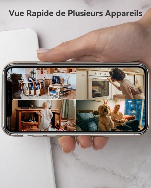 Imou 2K(3MP) WiFi Surveillance Camera Indoor 360° Smart Camera with Human Detection AI Tracking Two-Way Audio Siren Alexa Compatible for Baby/Pets