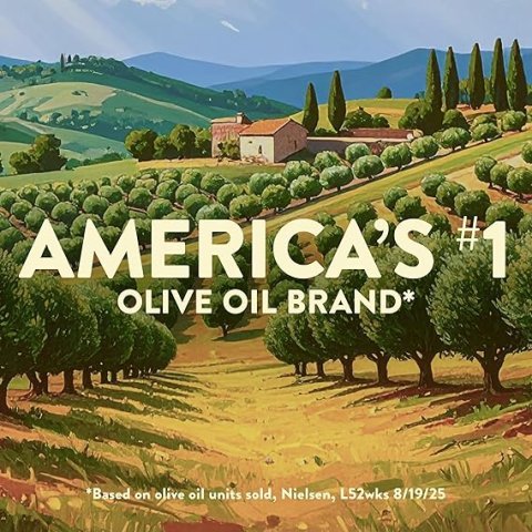 Extra Virgin Olive Oil Pompeian Smooth - 68 Fl Oz - First Cold Pressed Olive Oil for Cooking - Smooth Taste for Sauteing, Stir-Frying, and Baking