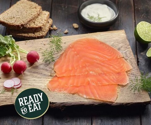Ducktrap River Responsibly Farmed Plain Smoked Salmon, 4 OZ