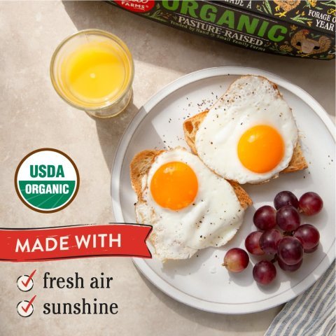 Vital Farms Organic Pasture-Raised Large Eggs 12ct