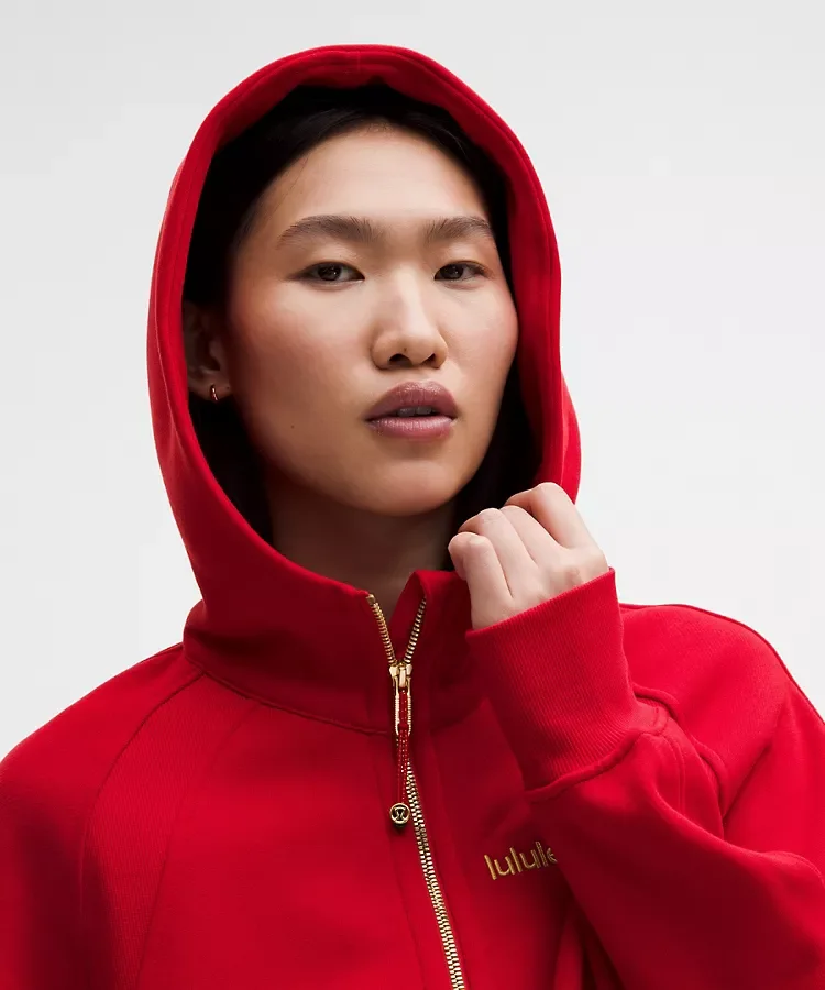 Lunar New Year Scuba Oversized Full-Zip Hoodie